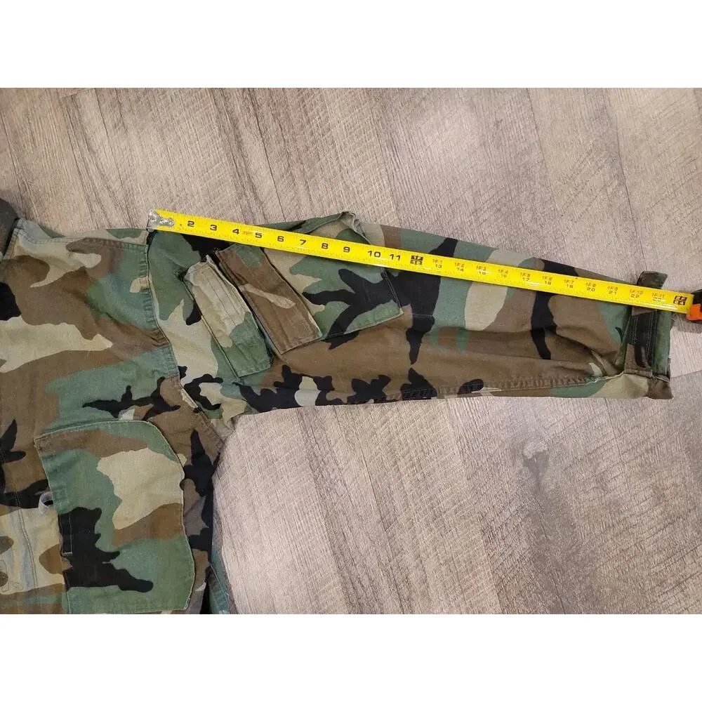Military Jacket Suit Chemical Protective Class 1 Woodland Camo US Army Size M